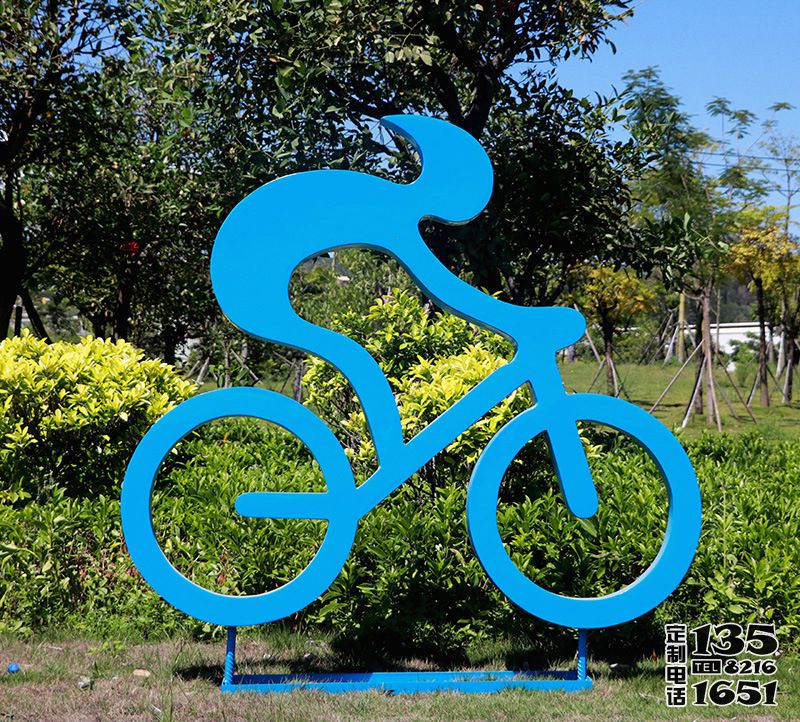 戶外抽象景觀運(yùn)動騎自行車的人物雕塑 戶外抽象景觀運(yùn)動騎自行車的人物雕塑