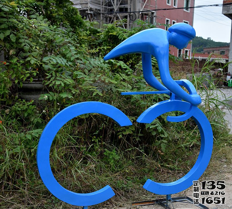 戶外景區(qū)玻璃鋼抽象創(chuàng)意運(yùn)動騎自行車雕塑 戶外景區(qū)玻璃鋼抽象創(chuàng)意運(yùn)動騎自行車雕塑