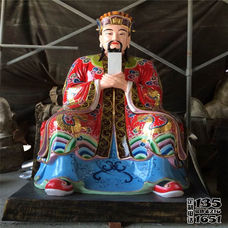 戶(hù)外寺廟大型景觀(guān)玻璃鋼彩繪判官雕塑 戶(hù)外寺廟大型景觀(guān)玻璃鋼彩繪判官雕塑